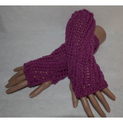 Stulpen - fingerlose Handschuhe - Lochmuster