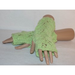 Stulpen - fingerlose Handschuhe - floral