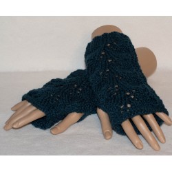 Stulpen - fingerlose Handschuhe - floral