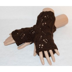 Stulpen - fingerlose Handschuhe - floral