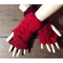 Stulpen - fingerlose Handschuhe - Farbverlauf - Zopf - Einzelstücke