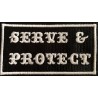 patches - Aufnaeher - serve & protect