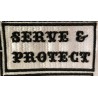 patches - Aufnaeher - serve & protect