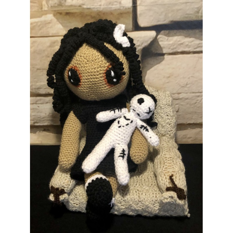 Zombie - Puppe mit kleiner Woodoopuppe