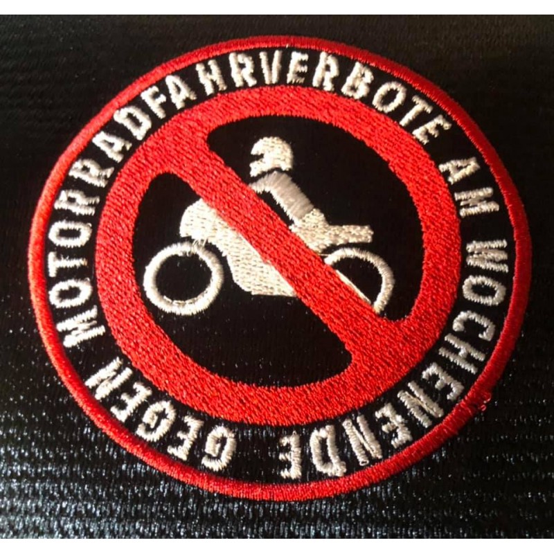 gegen Motorradfahrverbote Aufnäher - patch