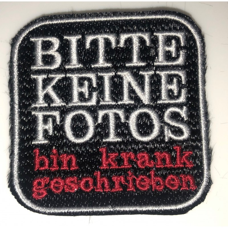 Bitte keine Fotos - Aufnäher - patches