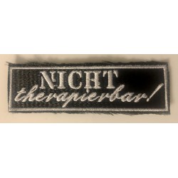 nicht therapierbar - Aufnäher - patches