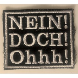 NEIN! DOCH! Ohhh! - Aufnäher - patches