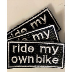 ride my own bike - Aufnäher...