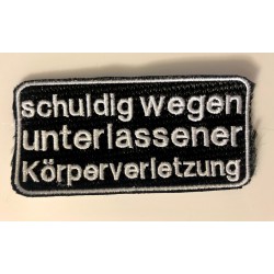 schuldig wegen...