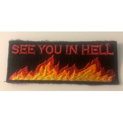 Aufnäher - see you in hell...