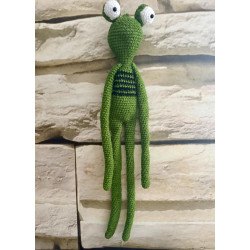 Frosch - gehäkelt - hangefertigt