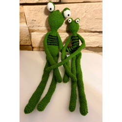 Frosch - gehäkelt - hangefertigt