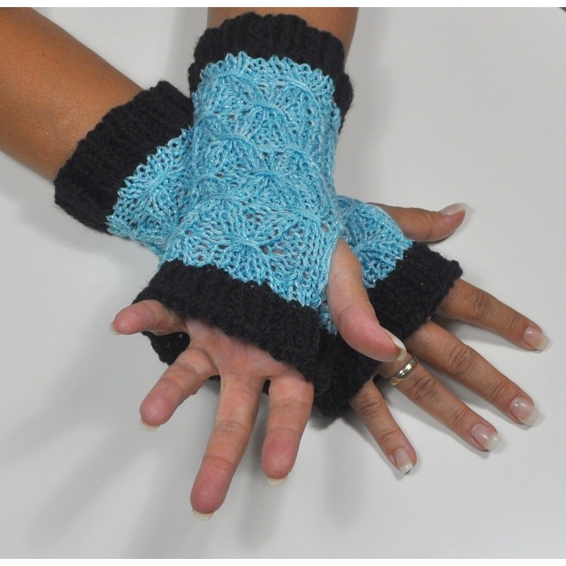 Stulpen - fingerlose Handschuhe - Raute