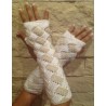 Stulpen - fingerlose Handschuhe - Entrelac