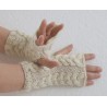 Stulpen  - fingerlose Handschuhe - Zopf