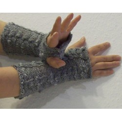 Stulpen  - fingerlose Handschuhe - Zopf