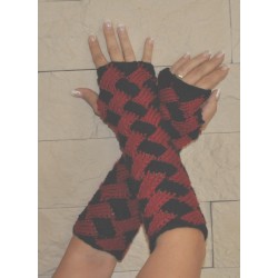 Stulpen - fingerlose Handschuhe - Entrelac