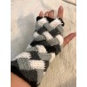 Stulpen - fingerlose Handschuhe - Entrelac