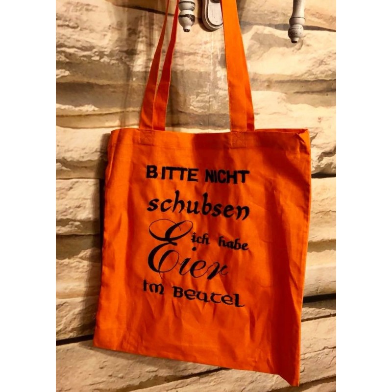 Bitte nicht schubsen ... gestickt