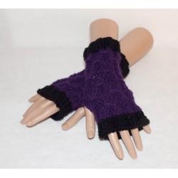 Stulpen - fingerlose Handschuhe - Raute