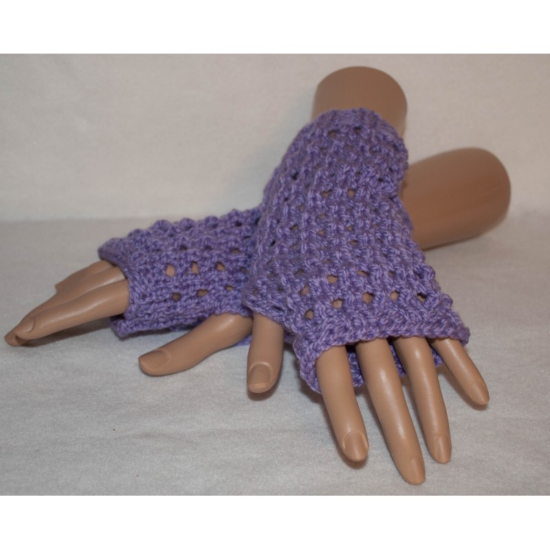 Stulpen - fingerlose Handschuhe - Lochmuster