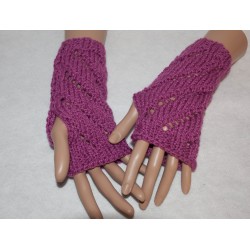 Stulpen - fingerlose Handschuhe - Lochmuster