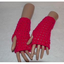 Stulpen - fingerlose Handschuhe - Lochmuster