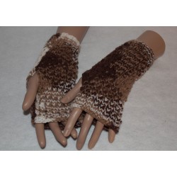 Stulpen - fingerlose Handschuhe - Lochmuster